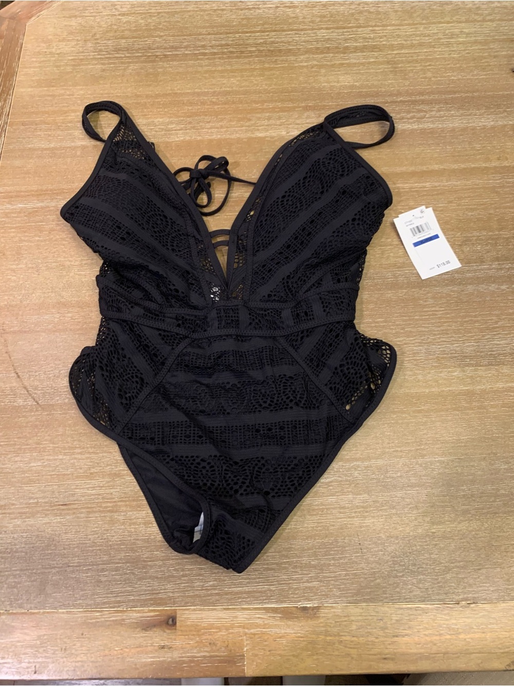 BECCA Black Lace  One-Piece Swimsuit